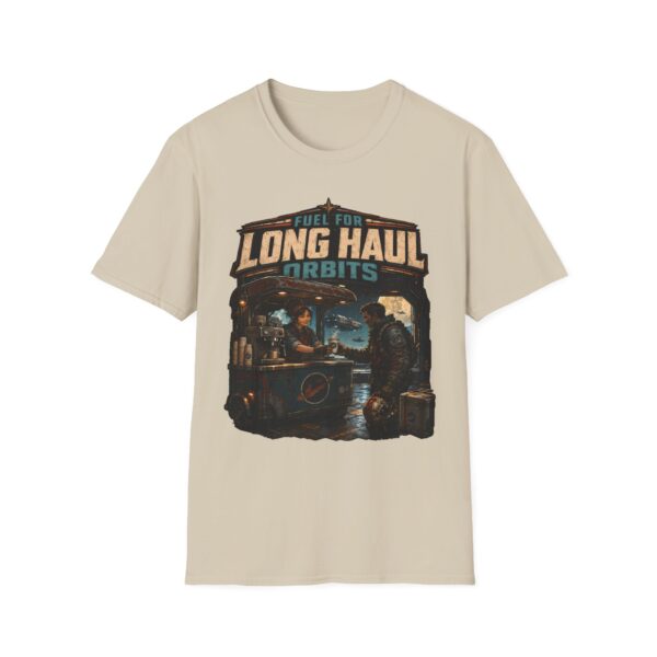 Long Haul Orbits T‑Shirt — Vintage Space Travel Graphic Tee ("Fuel for Long Haul Orbits")