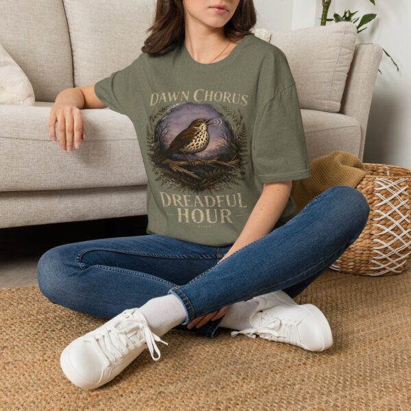 Dawn Chorus Bird T-Shirt — 'Dreadful Hour' Vintage Nature Tee