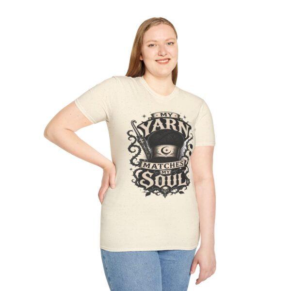 Witchy Knitting T-Shirt — "My Yarn Matches My Soul"
