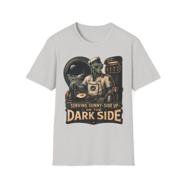 Alien Diner T‑Shirt — "Serving Sunny‑Side Up of the Dark Side" Retro Sci‑Fi Tee