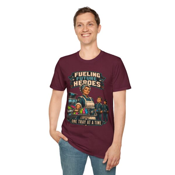 Fueling Future Heroes T-Shirt — One Tray at a Time (School Lunch Staff Appreciation)