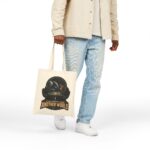 Checkmate From Another World Cotton Canvas Tote — Alien vs Human Chess Graphic