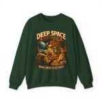 Deep Space Soup Counter Crewneck Sweatshirt — Retro Sci‑Fi Diner Graphic ("Serving Comfort in Cold Orbits")
