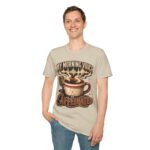 My Morning Voice Is Caffeinated T-Shirt — Coffee, Mic & Soundwave Vintage Tee