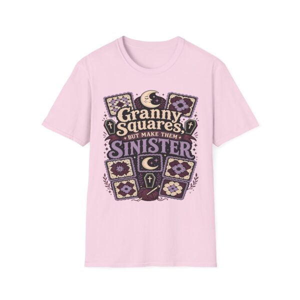 Granny Squares But Make Them Sinister T-Shirt — Gothic Crochet Retro Tee