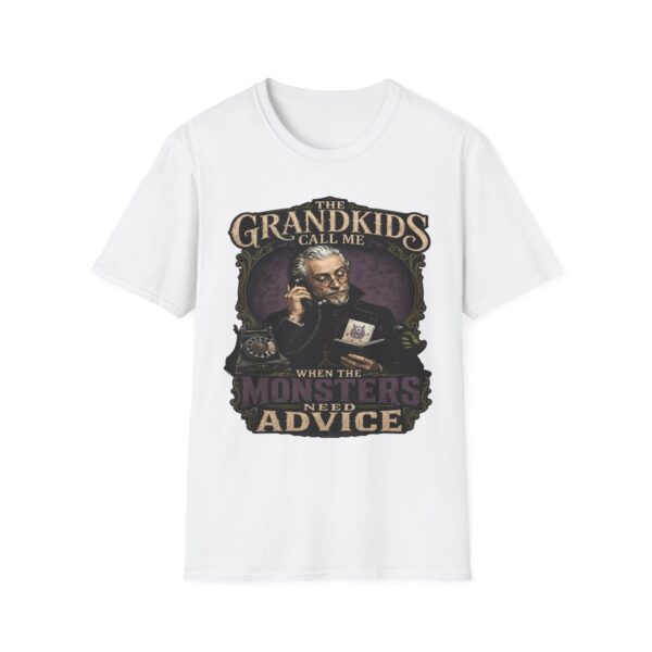 Grandpa T-Shirt — “The Grandkids Call Me When the Monsters Need Advice” Vintage Grandpa Tee