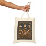Moonlit Desert Cowboy Tote — Vintage Western Moonlight Canvas Bag