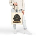 Checkmate From Another World Cotton Canvas Tote — Alien vs Human Chess Graphic
