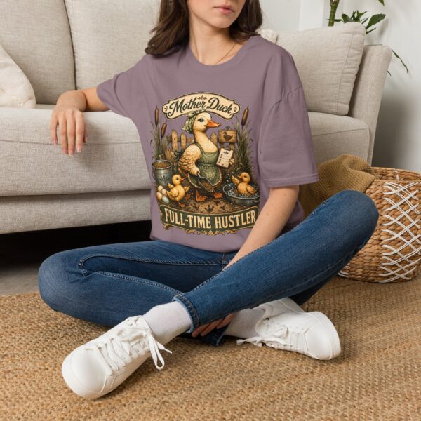 Mother Duck T-Shirt — "Mother Duck: Full-Time Hustler" Vintage Farmyard Tee