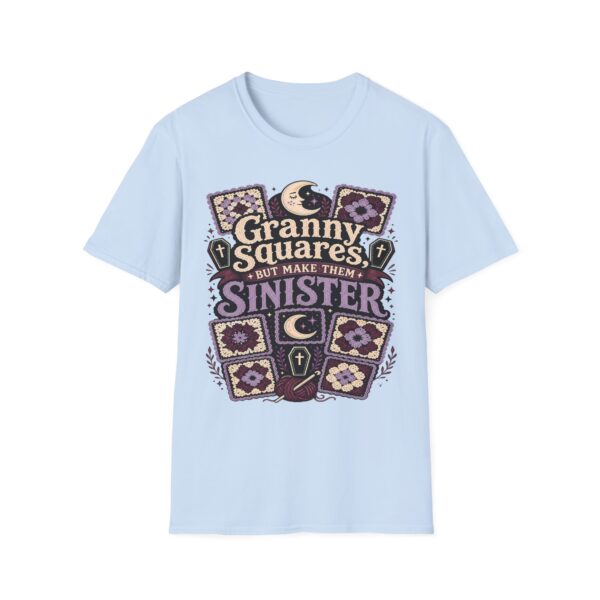 Granny Squares But Make Them Sinister T-Shirt — Gothic Crochet Retro Tee