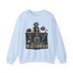 Crewneck Sweatshirt — "Unclaimed Since The Last Starport Delay" Alien Concierge Graphic