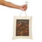 Haunted Harvest Tote Bag — Vintage Halloween Pumpkin & Ghost Canvas Tote