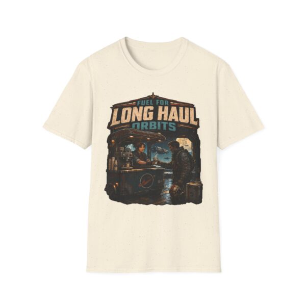 Long Haul Orbits T‑Shirt — Vintage Space Travel Graphic Tee ("Fuel for Long Haul Orbits")