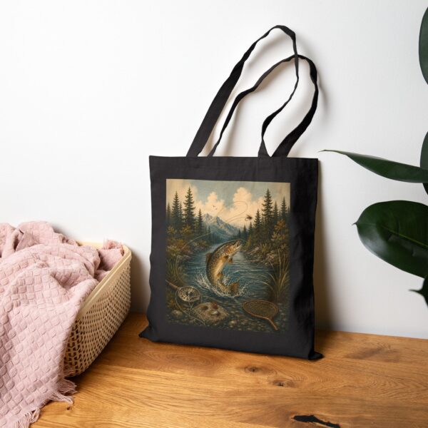 Trout River Vintage Art Tote
