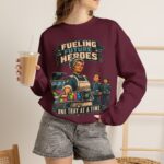 Lunch Lady Tribute Crewneck Sweatshirt — "Fueling Future Heroes: One Tray at a Time"