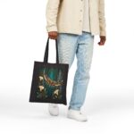 Mystic Moth Canvas Tote — Botanical Nightscape Eco Bag