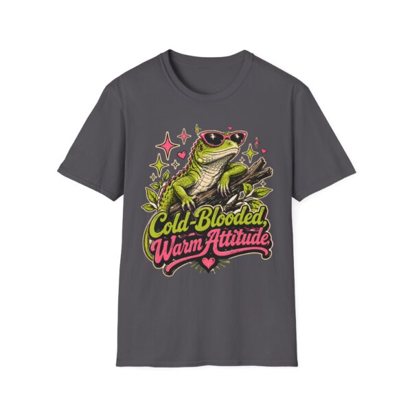 Cute Frog Tee — "Cold-Blooded, Warm Attitude" Sunglasses Lizard T-Shirt