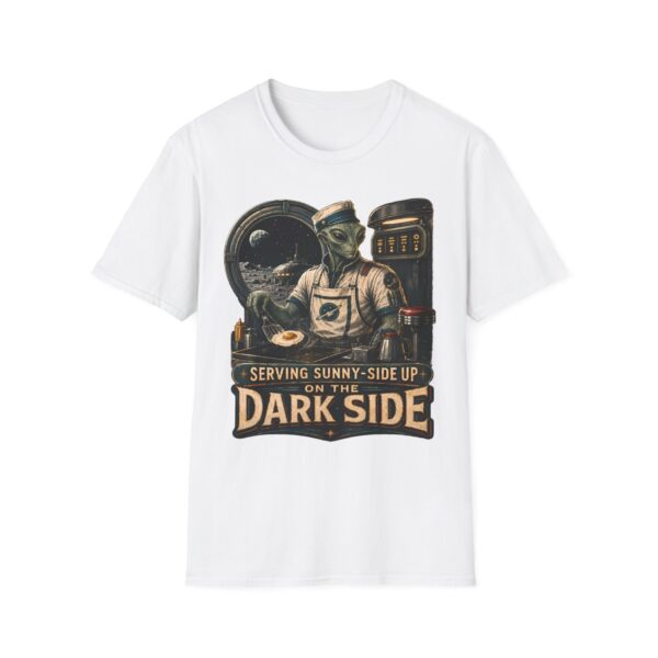 Alien Diner T‑Shirt — "Serving Sunny‑Side Up of the Dark Side" Retro Sci‑Fi Tee