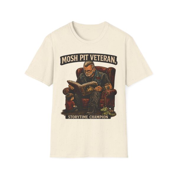 Mosh Pit Veteran T-Shirt — 'Storytime Champion' Band Tee for Concert Fans