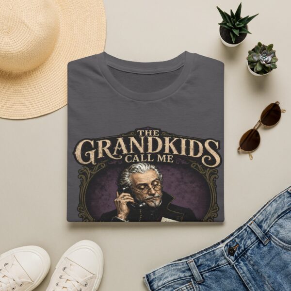 Grandpa T-Shirt — “The Grandkids Call Me When the Monsters Need Advice” Vintage Grandpa Tee