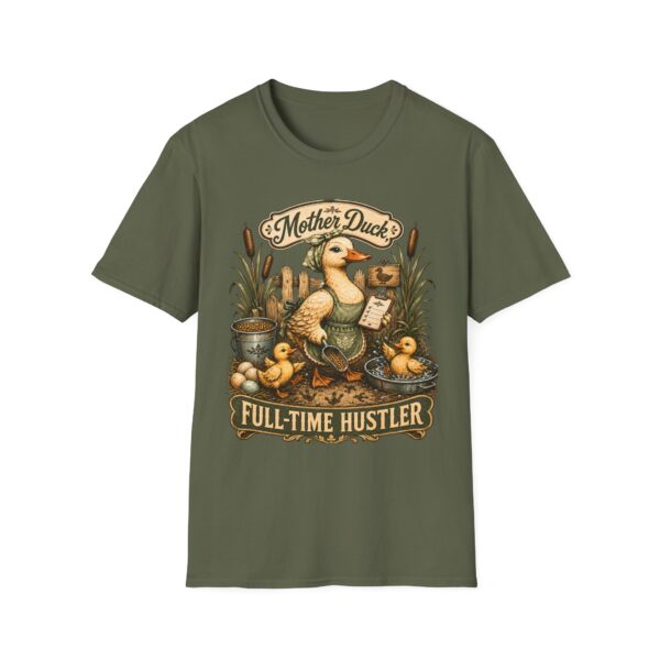 Mother Duck T-Shirt — "Mother Duck: Full-Time Hustler" Vintage Farmyard Tee