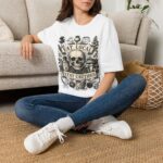 Eat Local Skull Botanical Illustration T-Shirt | Stay Cautious, Poisonous Plants