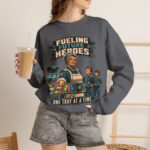 Lunch Lady Tribute Crewneck Sweatshirt — "Fueling Future Heroes: One Tray at a Time"