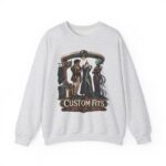 Crewneck Sweatshirt — 'Custom Fits: Questionable Anatomy' Vintage Tailor & Phantom Design