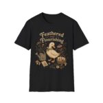 Feathered and Flourishing Duck Tee — Cottagecore Floral Graphic T-Shirt