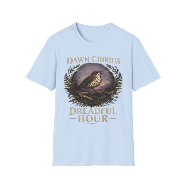Dawn Chorus Bird T-Shirt — 'Dreadful Hour' Vintage Nature Tee