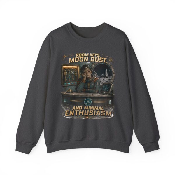 Room Key? Moon Dust and Minimal Enthusiasm Retro Space Crewneck