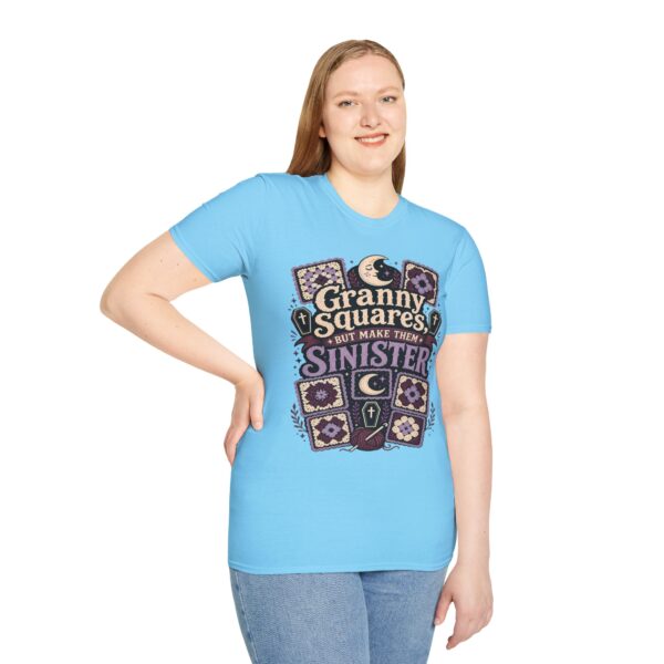 Granny Squares But Make Them Sinister T-Shirt — Gothic Crochet Retro Tee