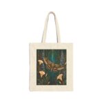 Mystic Moth Canvas Tote — Botanical Nightscape Eco Bag