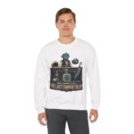 Crewneck Sweatshirt — "Unclaimed Since The Last Starport Delay" Alien Concierge Graphic