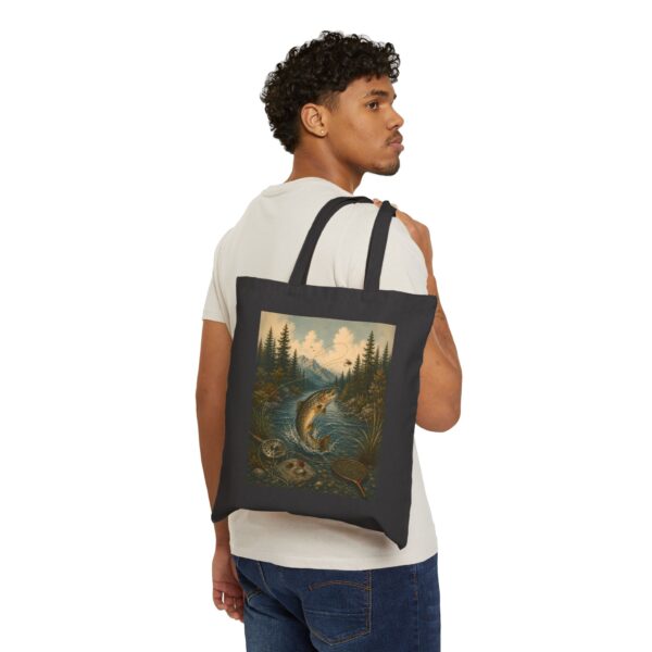 Trout River Vintage Art Tote