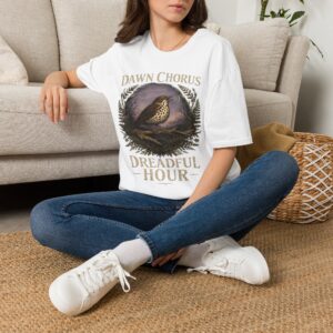 Dawn Chorus Bird T-Shirt — 'Dreadful Hour' Vintage Nature Tee