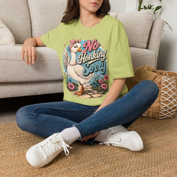 No Honking Sorry Goose T-Shirt — Retro Floral Graphic Tee