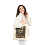 Tote Bag — “Serving Sunny-Side Up on the Dark Side” Retro Alien Diner Canvas Tote