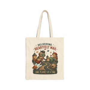 Tote Bag — "Delivering Heartfelt Mail, One Planet at a Time" Eco Canvas Tote