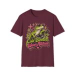 Cute Frog Tee — "Cold-Blooded, Warm Attitude" Sunglasses Lizard T-Shirt