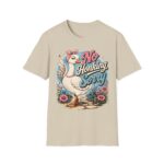 No Honking Sorry Goose T-Shirt — Retro Floral Graphic Tee