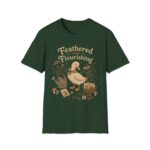 Feathered and Flourishing Duck Tee — Cottagecore Floral Graphic T-Shirt