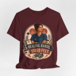 Nurse T‑Shirt — "Healing Hands, Tired Feet" Vintage Tribute Tee