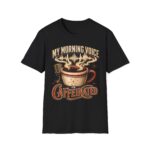 My Morning Voice Is Caffeinated T-Shirt — Coffee, Mic & Soundwave Vintage Tee