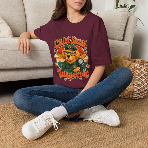 Chief Snack Inspector Vintage Dog Detective T-Shirt