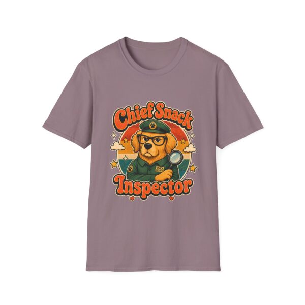 Chief Snack Inspector Vintage Dog Detective T-Shirt