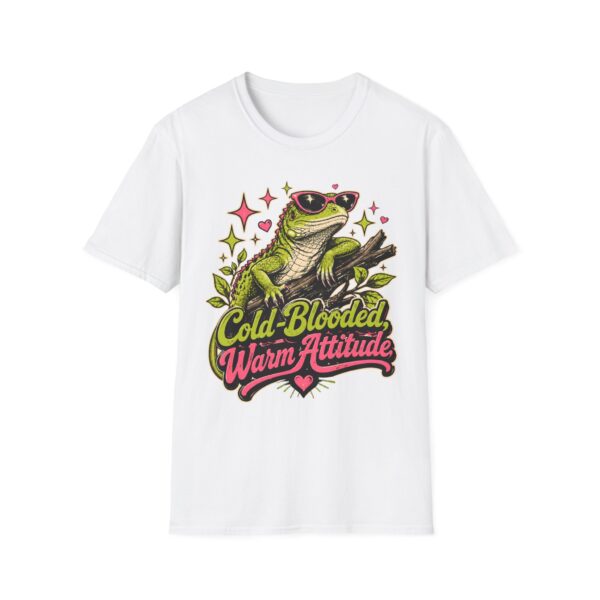Cute Frog Tee — "Cold-Blooded, Warm Attitude" Sunglasses Lizard T-Shirt