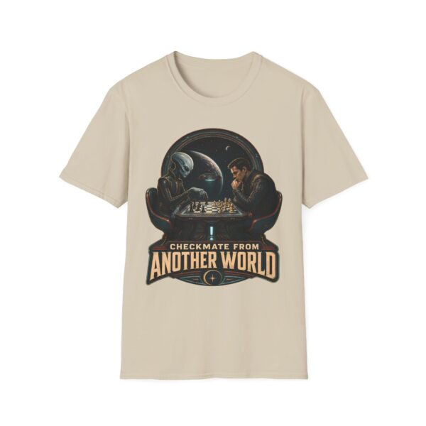 Checkmate From Another World T‑Shirt — Alien vs. Human Chess Graphic Tee