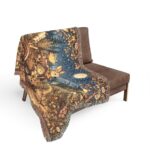 Woven Blanket - Moonlit Bunny Caravan Tapestry Throw