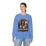 Cat Office Sweatshirt — "Barely Awake, Running the Office" Cozy Crewneck